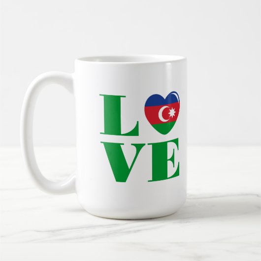 Ik hou van Azerbeidzjan Koffiemok (Links)