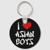Ik hou van Aziatische jongens Sleutelhanger (Voorkant)