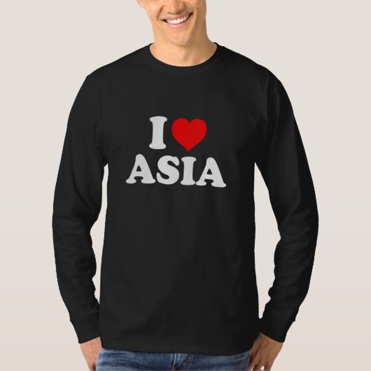 Ik hou van Azië T-shirt (Voorkant)