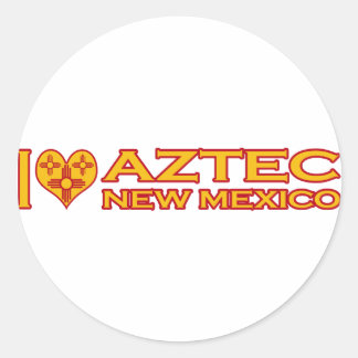 Ik hou van Aztec, NM Ronde Sticker