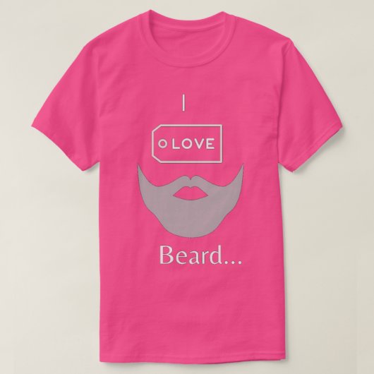 Ik hou van baard 3 t-shirt (Design voorkant)