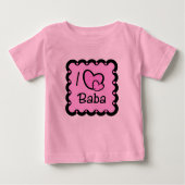 Ik hou van Baba Cute T-Shirt (Voorkant)