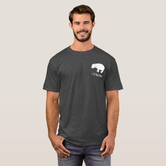Ik hou van Baby Hippos T-shirt (Voorkant volledig)