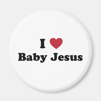 Ik hou van baby jesus magneet