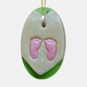 Ik hou van baby keramisch ornament (Links)