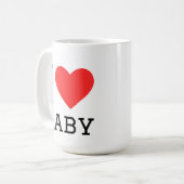Ik hou van baby koffiemok (Voorkant links)