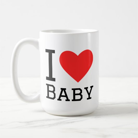 Ik hou van baby koffiemok (Links)