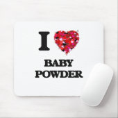 Ik hou van Baby Powder Muismat (Met muis)