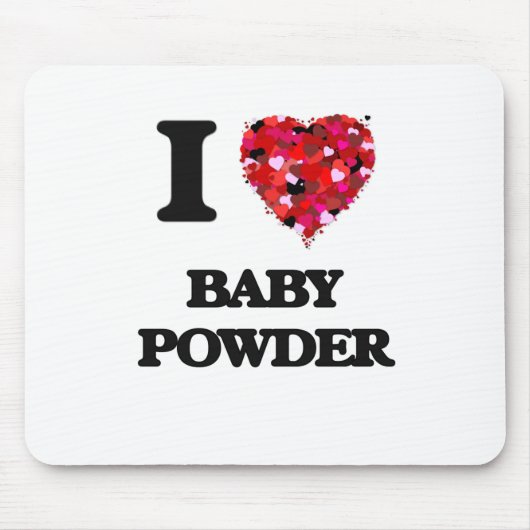 Ik hou van Baby Powder Muismat (Voorkant)