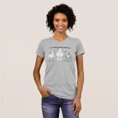 Ik hou van Babydoll Southdown schapenshirt T-shirt (Voorkant volledig)