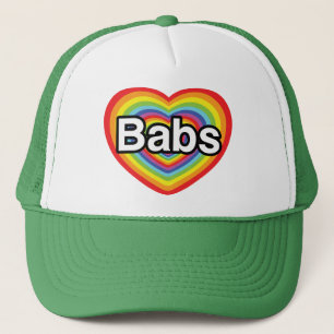 Ik hou van baby's, regenbooghart trucker pet