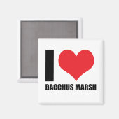 Ik hou van Bacchus Marsh Magneet (Voorkant / Achterkant)