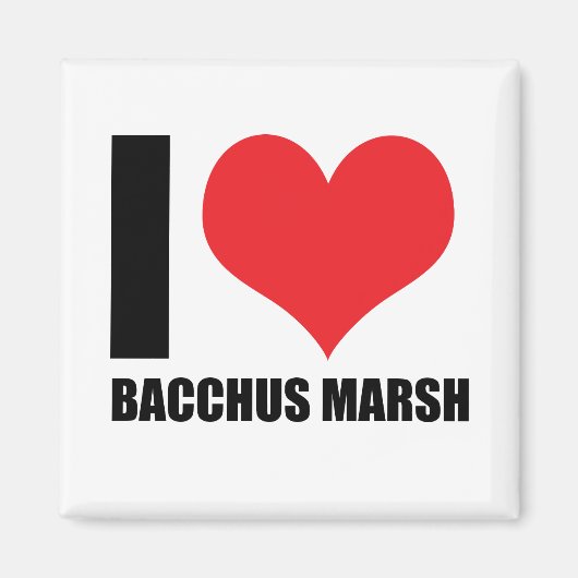 Ik hou van Bacchus Marsh Magneet (Voorkant)