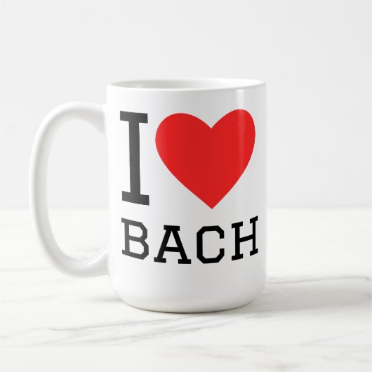 Ik hou van Bach Koffiemok (Links)