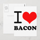 Ik hou van bacon briefkaart (Voorkant / Achterkant)