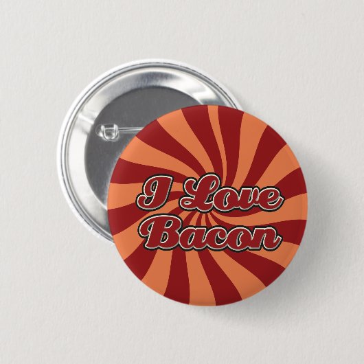 Ik hou van bacon Button (Voorkant /achterkant)