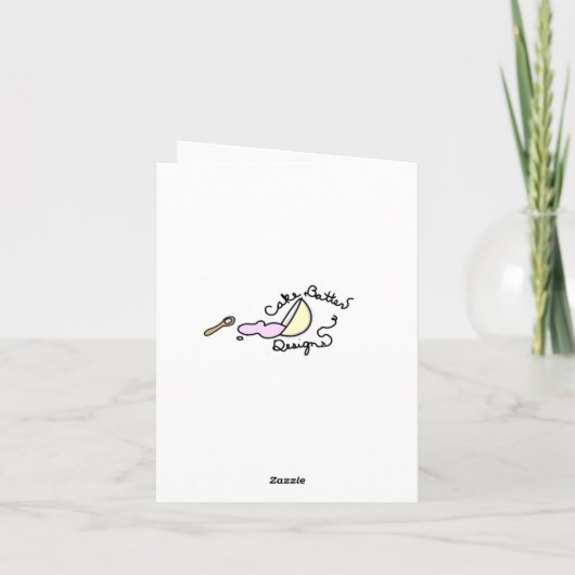 Ik hou van Bacon Card Kaart (Achterkant)