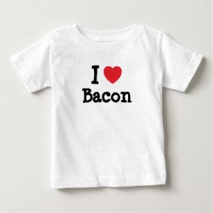 Ik hou van Bacon hart T-Shirt