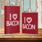 Ik hou van bacon heupfles