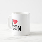 Ik hou van Bacon. Koffiemok (Voorkant links)