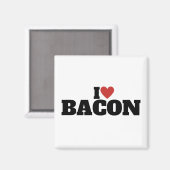 Ik hou van bacon magneet (Voorkant / Achterkant)