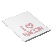 Ik hou van bacon notitieblok (Schuin)
