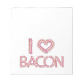 Ik hou van bacon notitieblok (Voorkant)