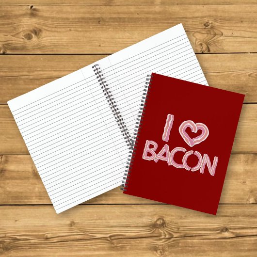 Ik hou van bacon notitieboek