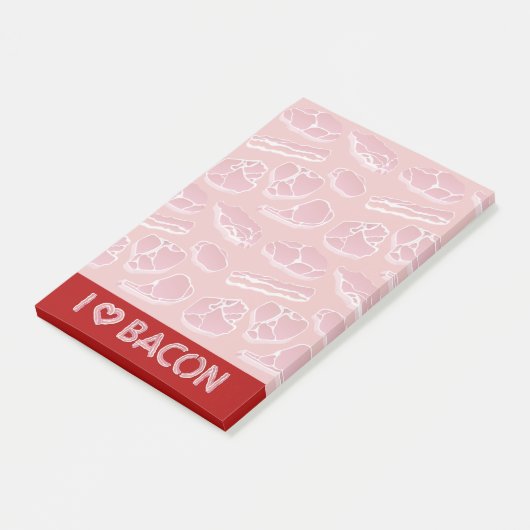 Ik hou van bacon post-it® notes (Schuin)