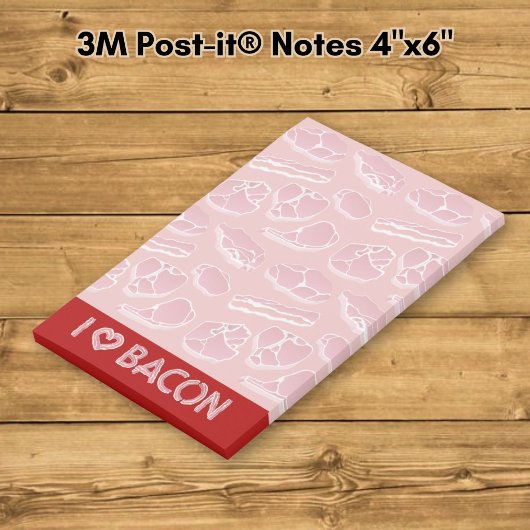 Ik hou van bacon post-it® notes