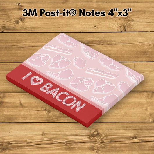 Ik hou van bacon post-it® notes