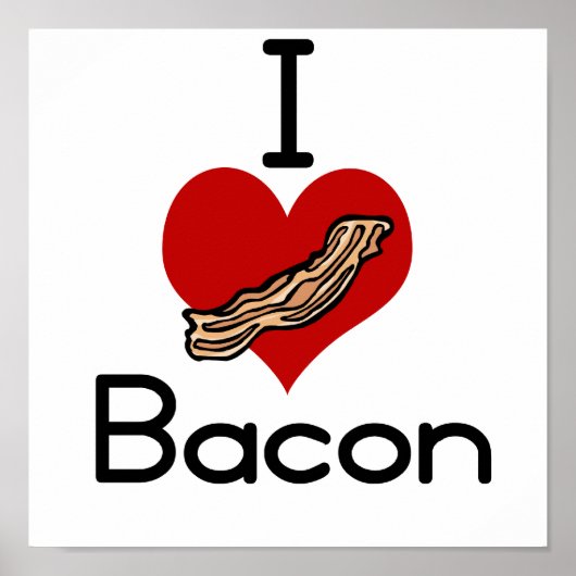 Ik hou van Bacon. Poster (Voorkant)