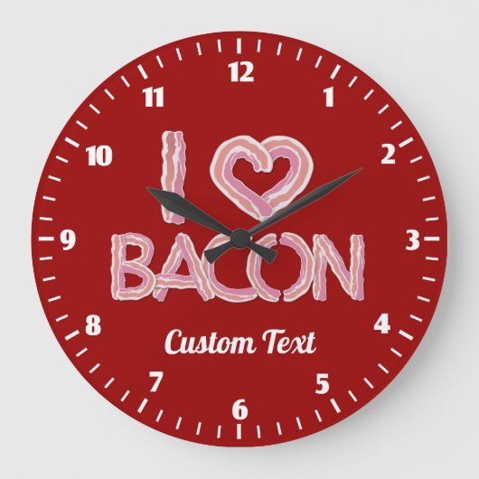 Ik hou van Bacon Ronde Klok (Voorkant)