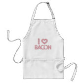 Ik hou van Bacon Standaard Schort (Voorkant)