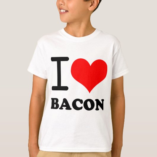 Ik hou van bacon t-shirt (Voorkant)
