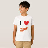Ik hou van Bacon! T-shirt (Voorkant volledig)
