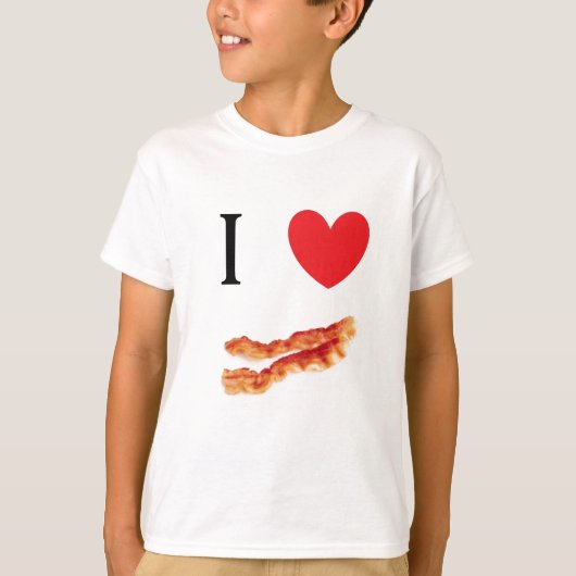 Ik hou van Bacon! T-shirt (Voorkant)
