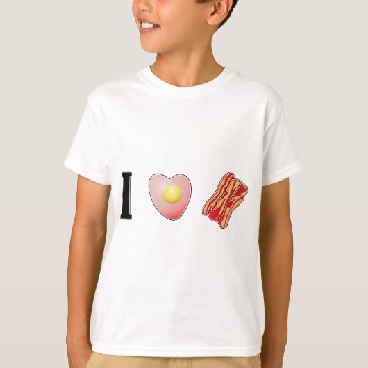 Ik hou van Bacon! T-shirt (Voorkant)