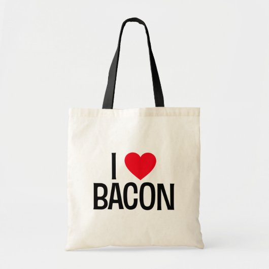 Ik hou van Bacon. Tote Bag (Voorkant)
