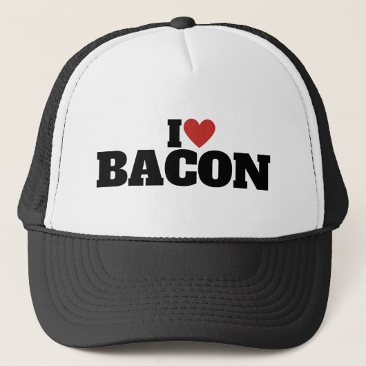 Ik hou van Bacon Trucker Pet (Voorkant)