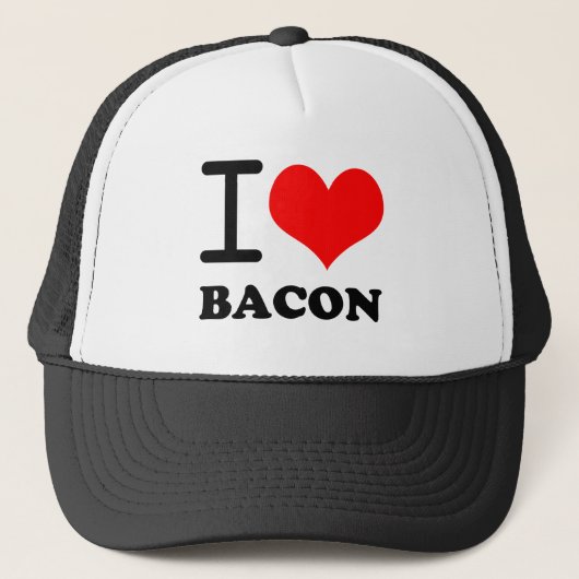 Ik hou van bacon trucker pet (Voorkant)