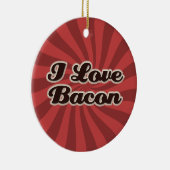 Ik hou van baconversiering keramisch ornament (Rechts)