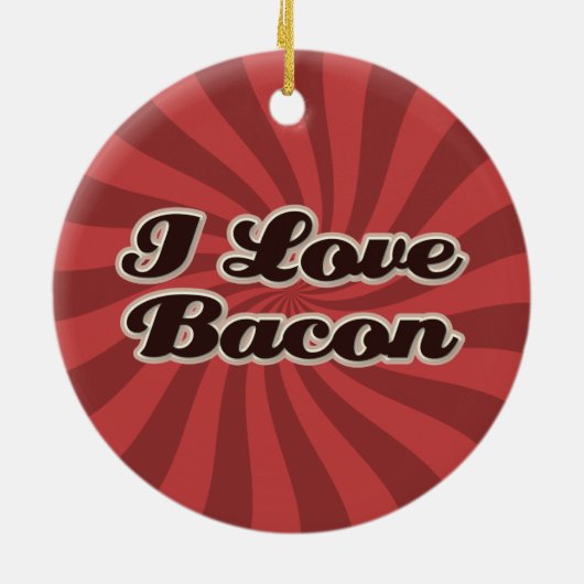 Ik hou van baconversiering keramisch ornament (Achterkant)