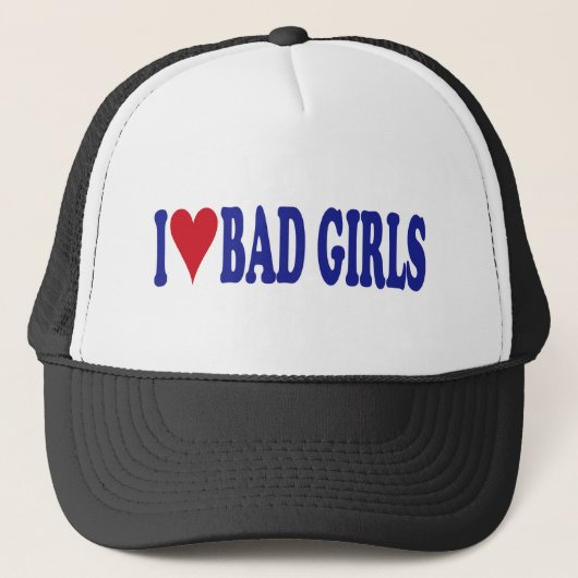 Ik hou van Bad Girls Trucker Pet (Voorkant)