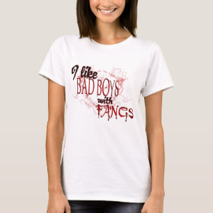 Ik hou van Badboys met Fangs T-shirt