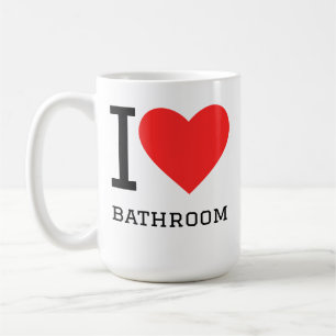 Ik hou van badkamer koffiemok