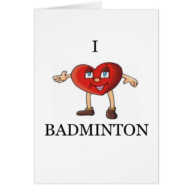 ik hou van badminton (Voorkant)