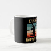 Ik hou van Badminton Jump Smash Koffiemok (Voorkant links)