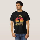 Ik hou van Badminton Jump Smash T-shirt (Voorkant volledig)