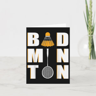 Ik hou van badminton kaart